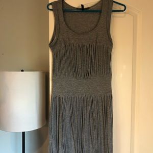 BCBG Soft Cotton Fringe Dress